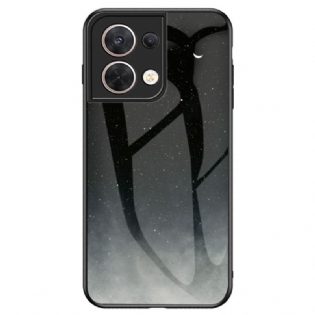 Cover Oppo Reno 8 Hærdet Glas Mønster