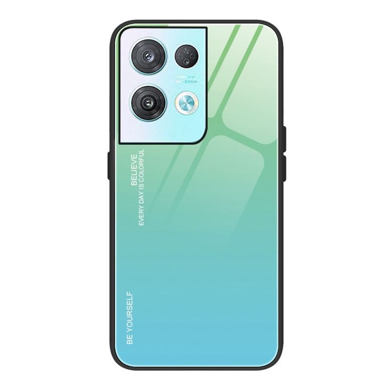 Cover Oppo Reno 8 Hærdet Glas Vær Dig Selv