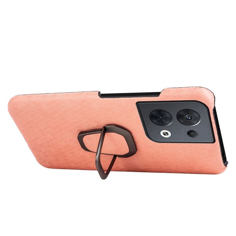 Cover Oppo Reno 8 Honeycomb Med Ring-støtte