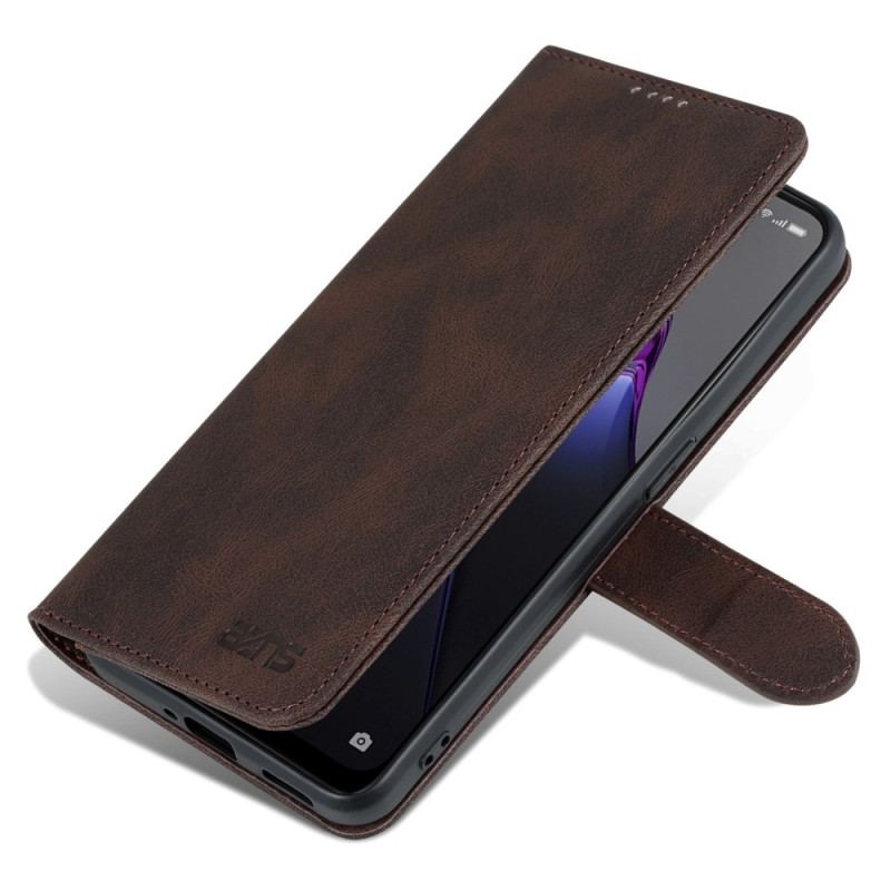 Flip Cover Oppo Reno 8 Azns Vintage Lædereffekt