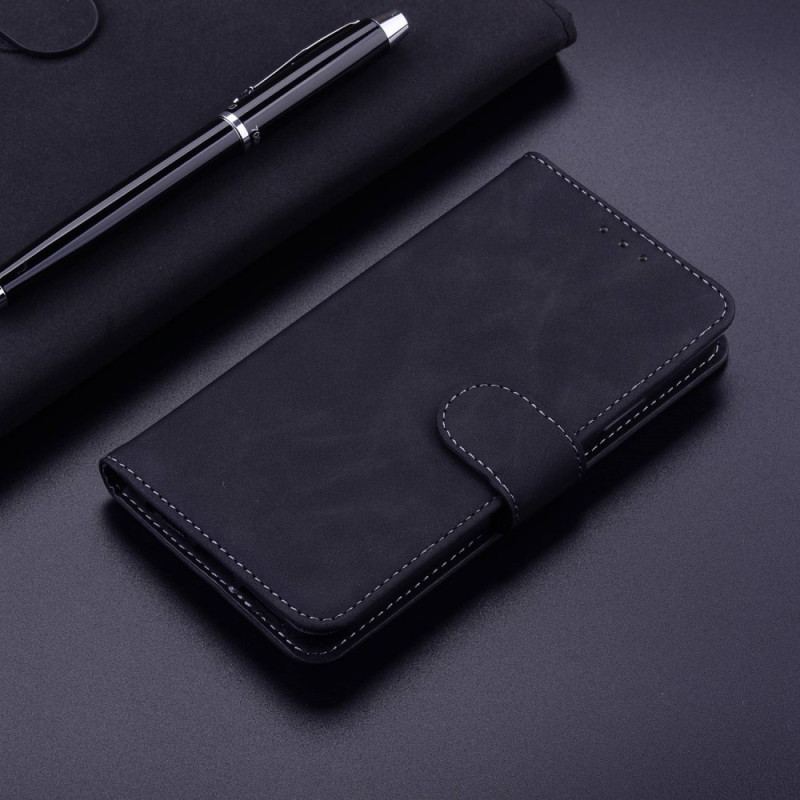 Flip Cover Oppo Reno 8 Couture Lædereffekt