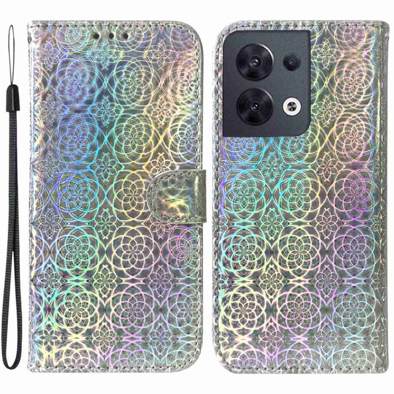 Flip Cover Oppo Reno 8 Disco-stil