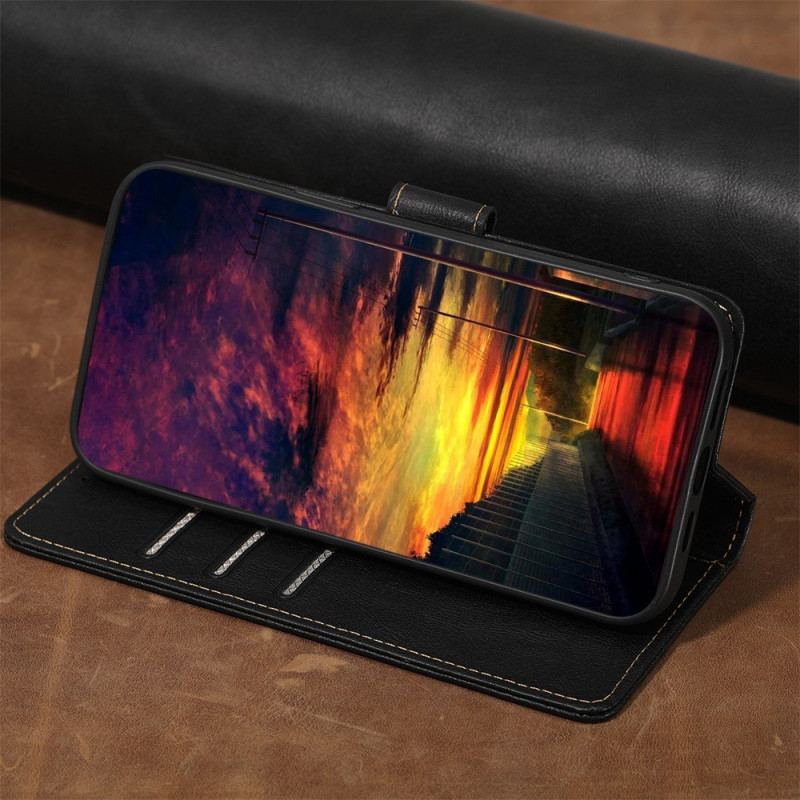 Flip Cover Oppo Reno 8 Garvet Kunstlæder