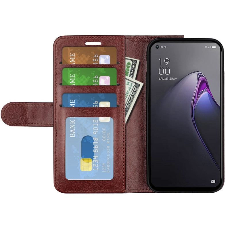 Flip Cover Oppo Reno 8 Klassisk Retro