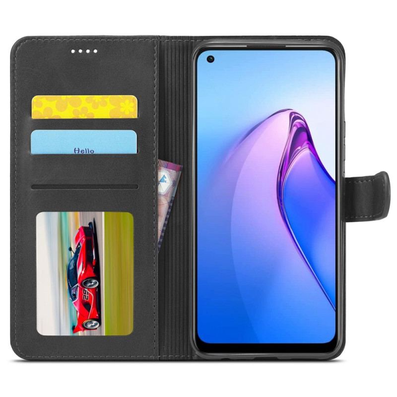 Flip Cover Oppo Reno 8 Kunstlæder Lc.imeeke