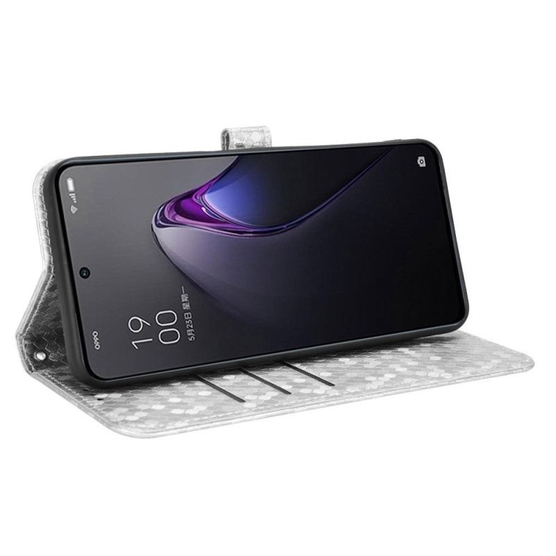 Flip Cover Oppo Reno 8 Med Snor 3d Strappy Design