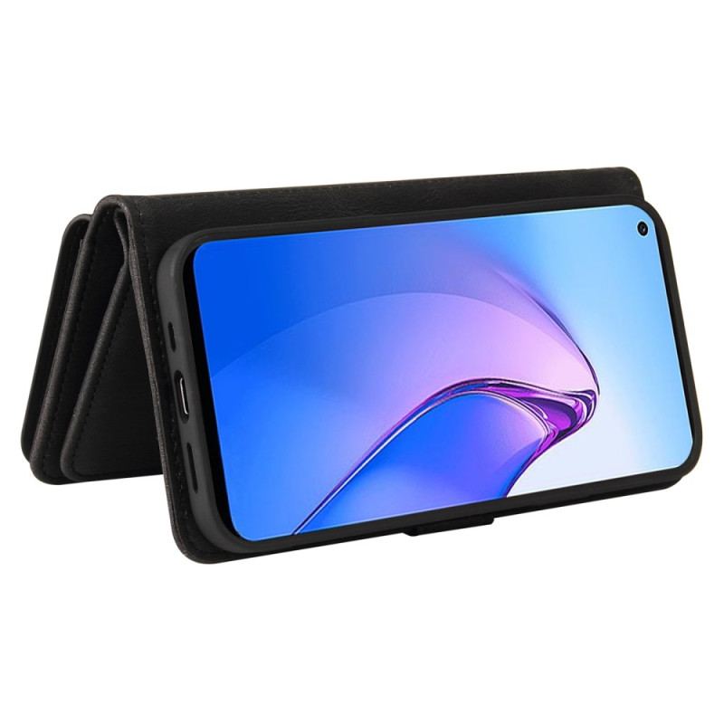 Flip Cover Oppo Reno 8 Multifunktionskortholder