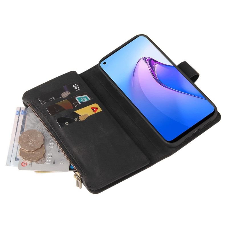 Flip Cover Oppo Reno 8 Multifunktionskortholder