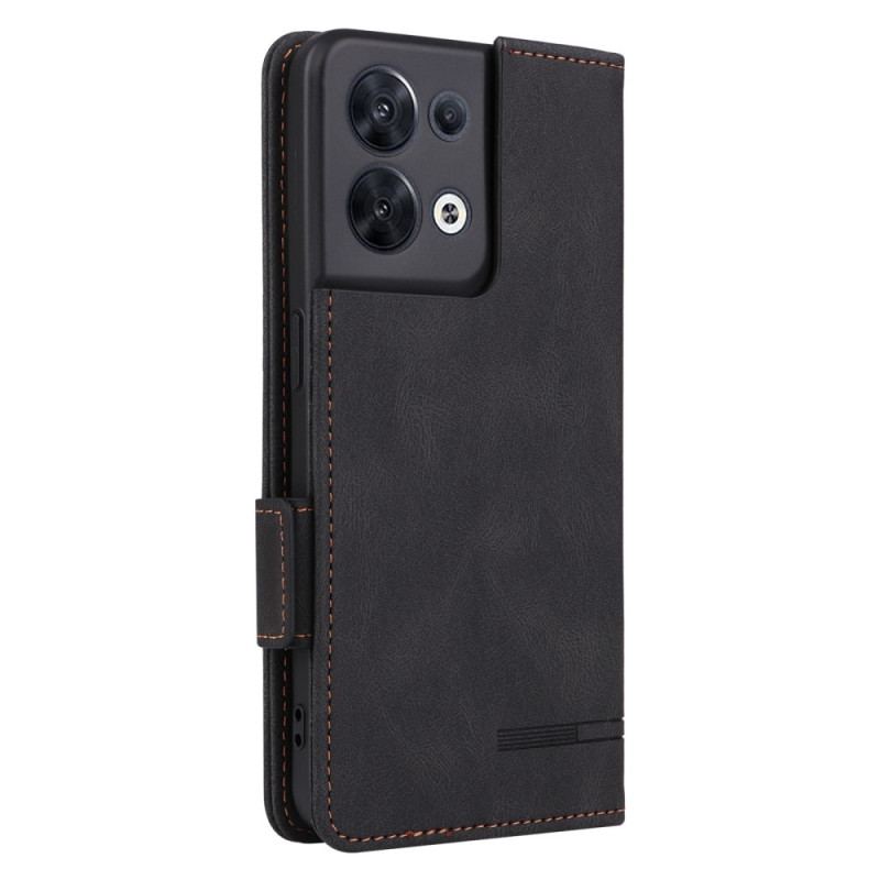 Flip Cover Oppo Reno 8 Subtil Elegance