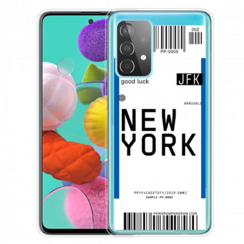 Cover Samsung Galaxy A32 Boardingkort Til New York