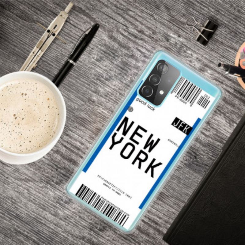 Cover Samsung Galaxy A32 Boardingkort Til New York