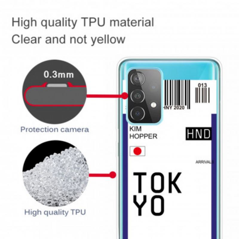 Cover Samsung Galaxy A32 Boardingkort Til Tokyo