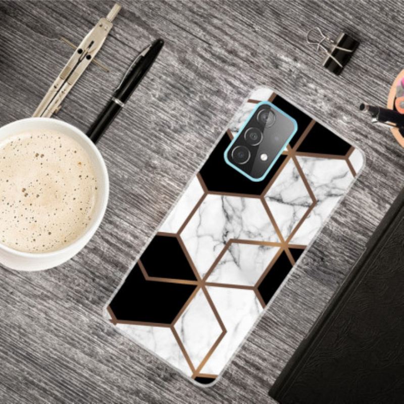 Cover Samsung Galaxy A32 Decline Geometrisk Marmor