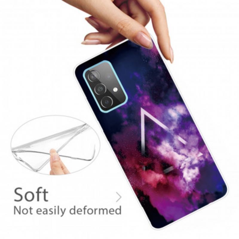Cover Samsung Galaxy A32 Fleksibel Geometri