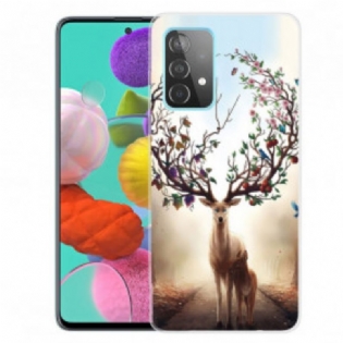 Cover Samsung Galaxy A32 Fleksibel Hjorte