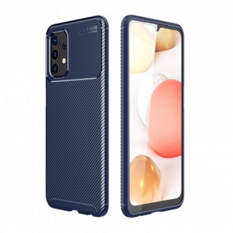 Cover Samsung Galaxy A32 Fleksibel Kulfibertekstur