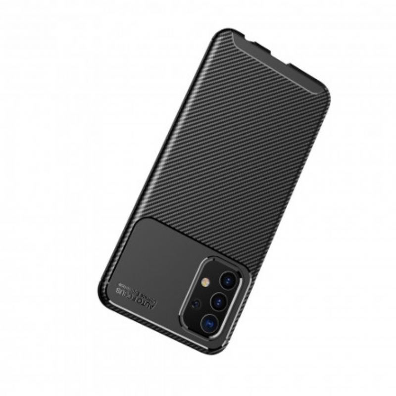 Cover Samsung Galaxy A32 Fleksibel Kulfibertekstur