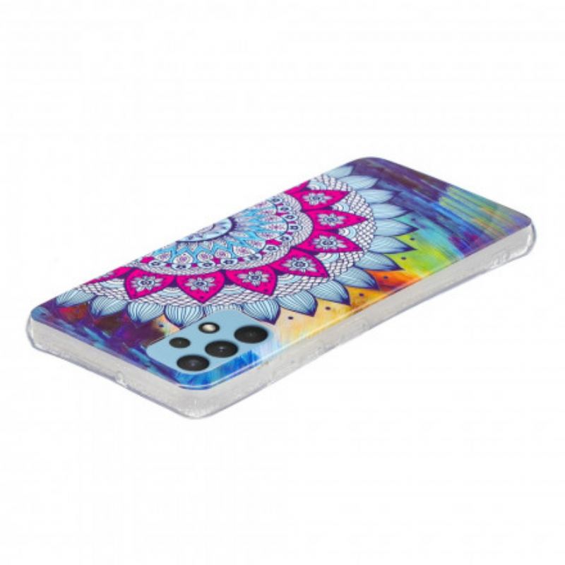 Cover Samsung Galaxy A32 Fluorescerende Farverig Mandala