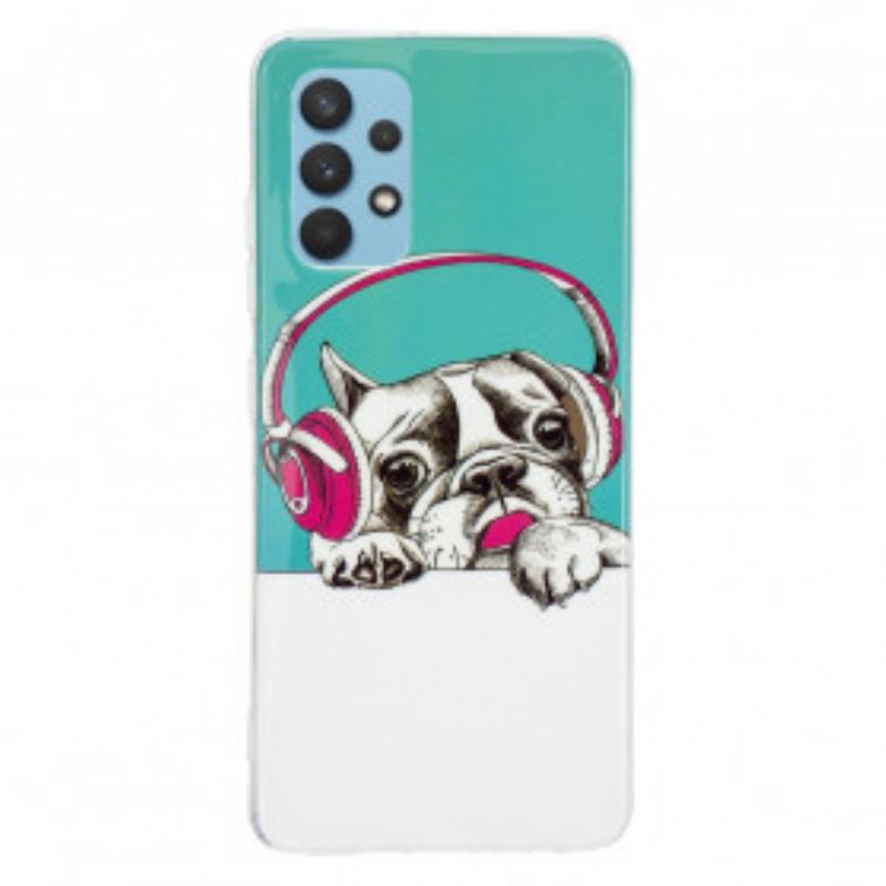 Cover Samsung Galaxy A32 Fluorescerende Hund