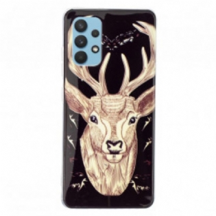 Cover Samsung Galaxy A32 Fluorescerende Majestic Deer