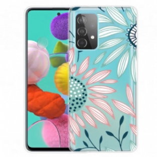 Cover Samsung Galaxy A32 Gennemsigtig En Blomst