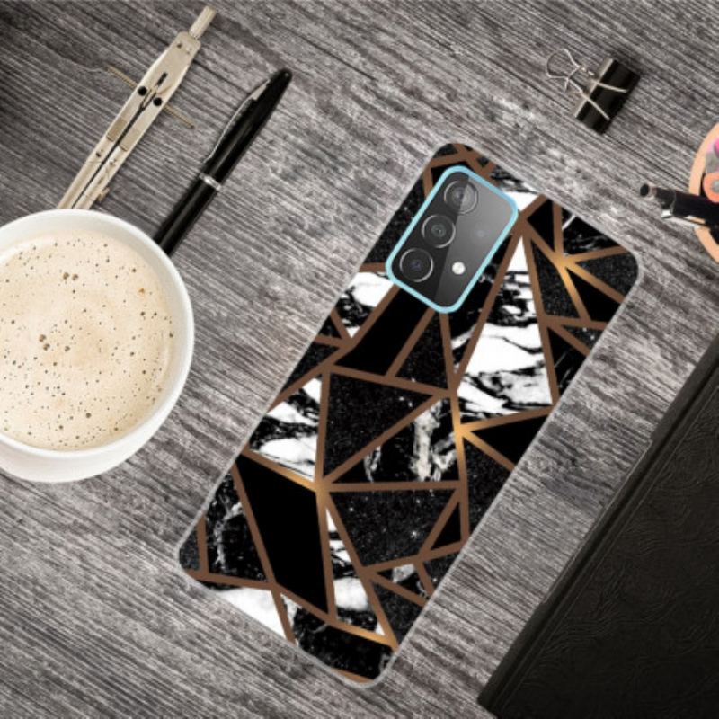 Cover Samsung Galaxy A32 Geometrisk Marmor