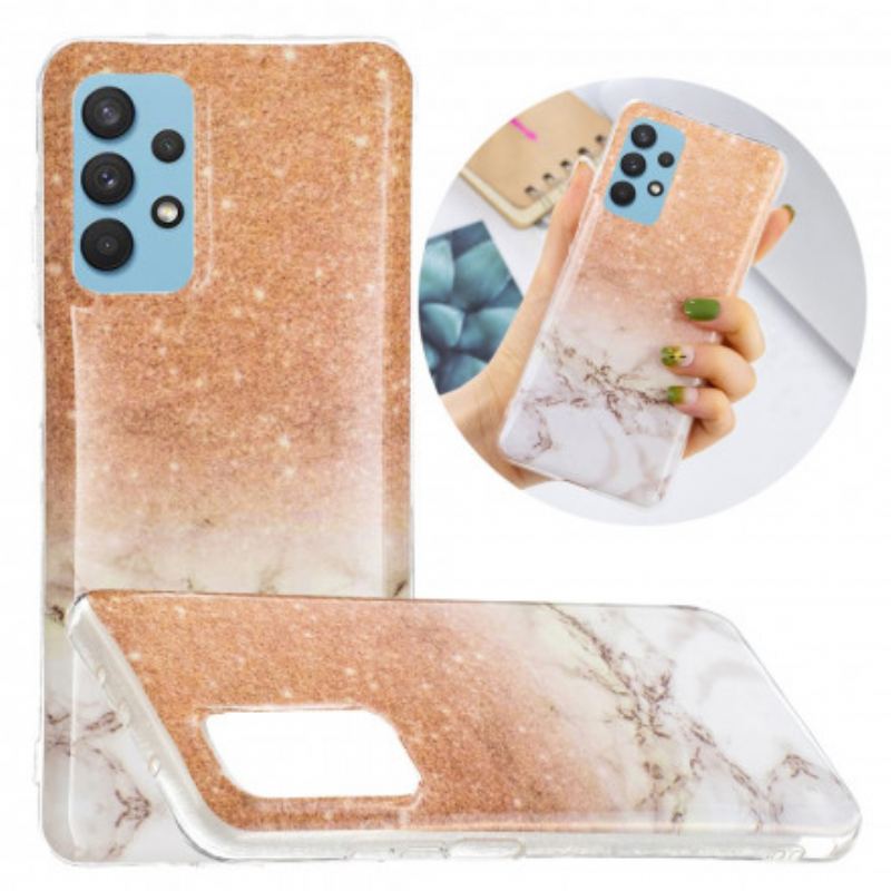 Cover Samsung Galaxy A32 Glitter Marmor