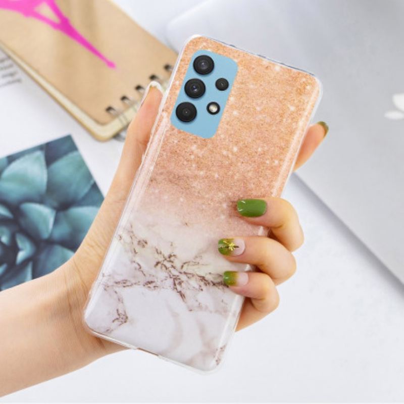 Cover Samsung Galaxy A32 Glitter Marmor