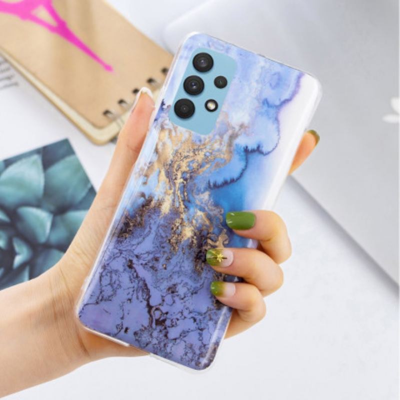 Cover Samsung Galaxy A32 Klassisk Marmor