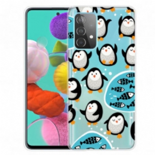 Cover Samsung Galaxy A32 Pingviner Og Fisk