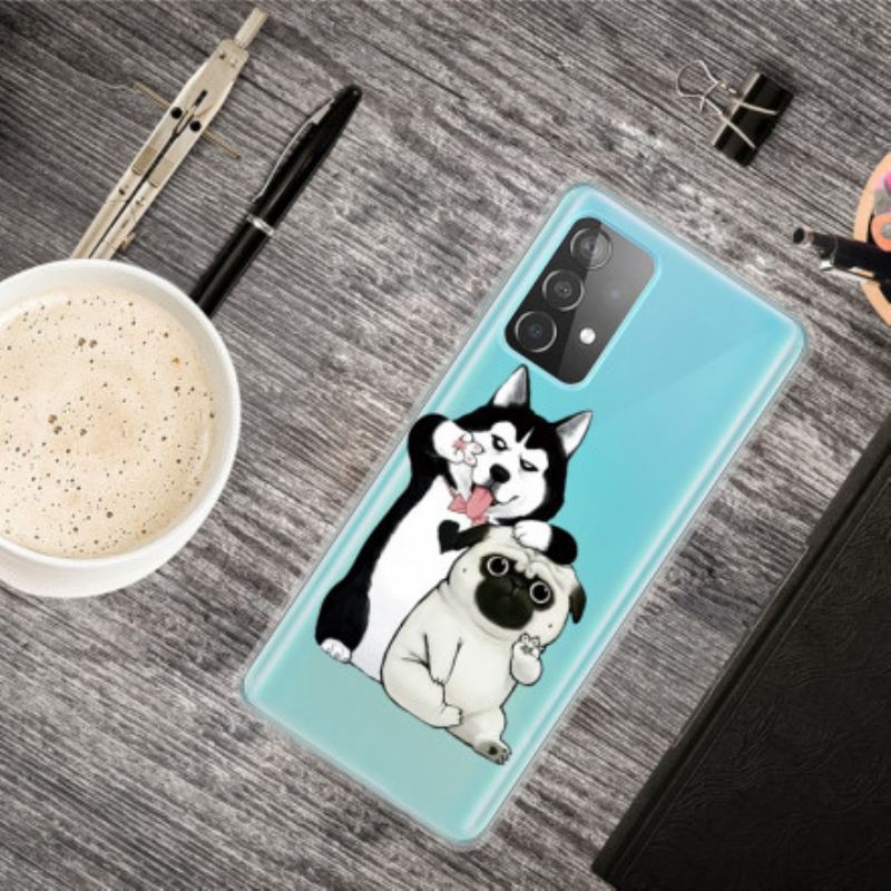 Cover Samsung Galaxy A32 Sjove Hunde