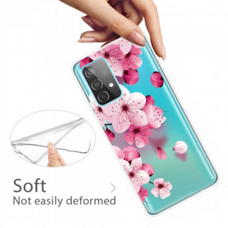 Cover Samsung Galaxy A32 Små Lyserøde Blomster
