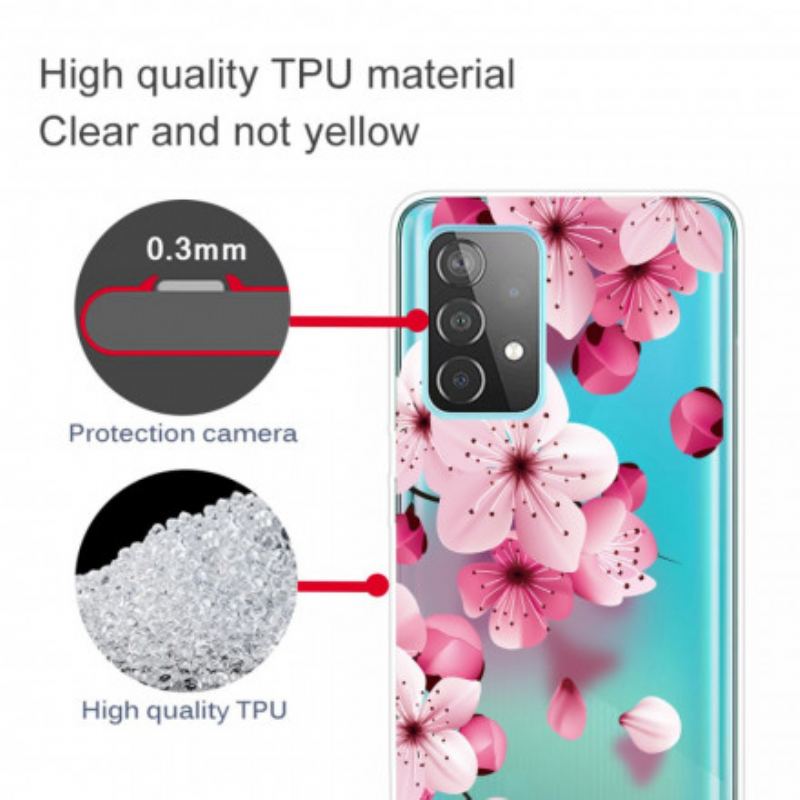 Cover Samsung Galaxy A32 Små Lyserøde Blomster