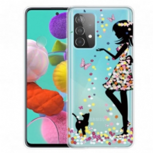 Cover Samsung Galaxy A32 Ung Blomst