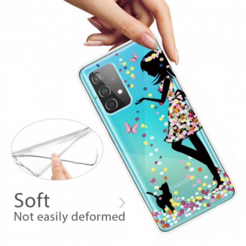 Cover Samsung Galaxy A32 Ung Blomst