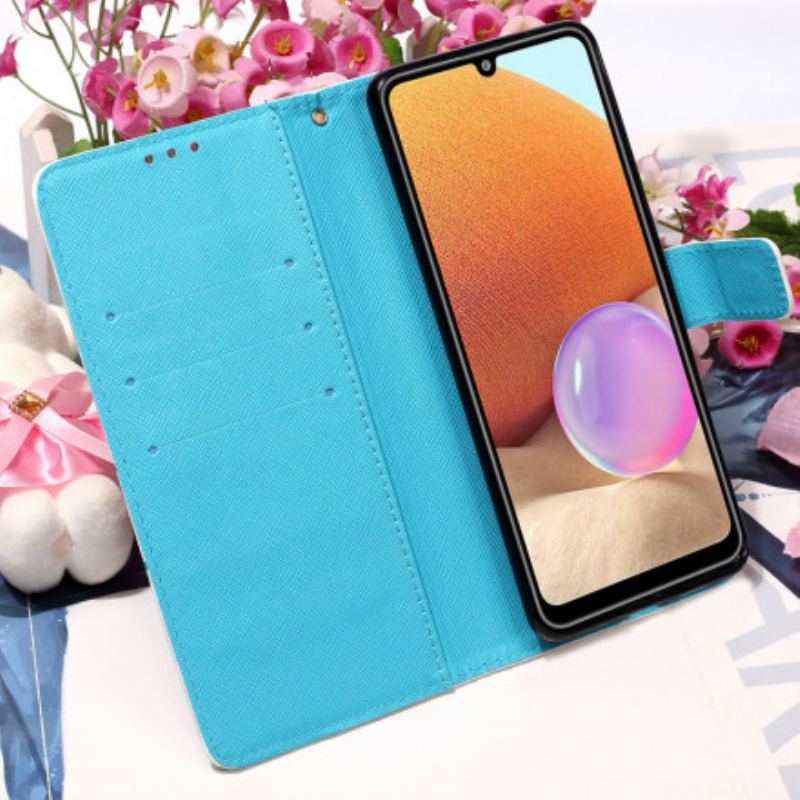 Flip Cover Samsung Galaxy A32 Akvarel Drømmefanger