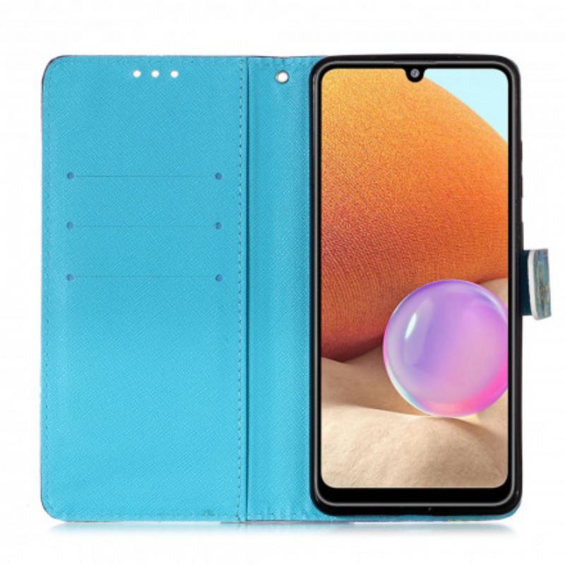 Flip Cover Samsung Galaxy A32 Akvarel Drømmefanger