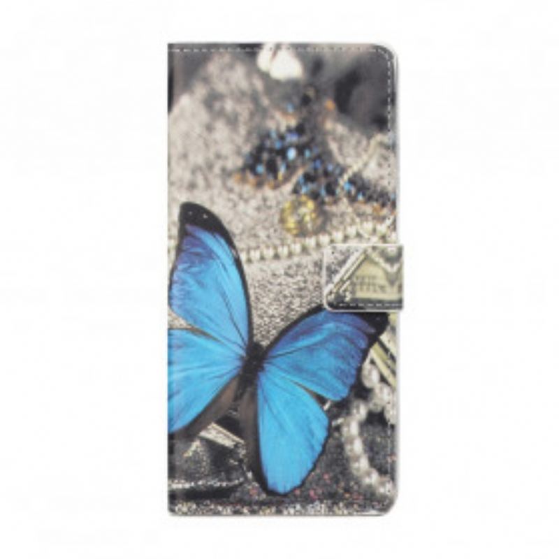 Flip Cover Samsung Galaxy A32 Butterfly Prestige Blå