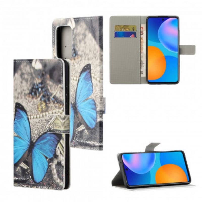 Flip Cover Samsung Galaxy A32 Butterfly Prestige Blå