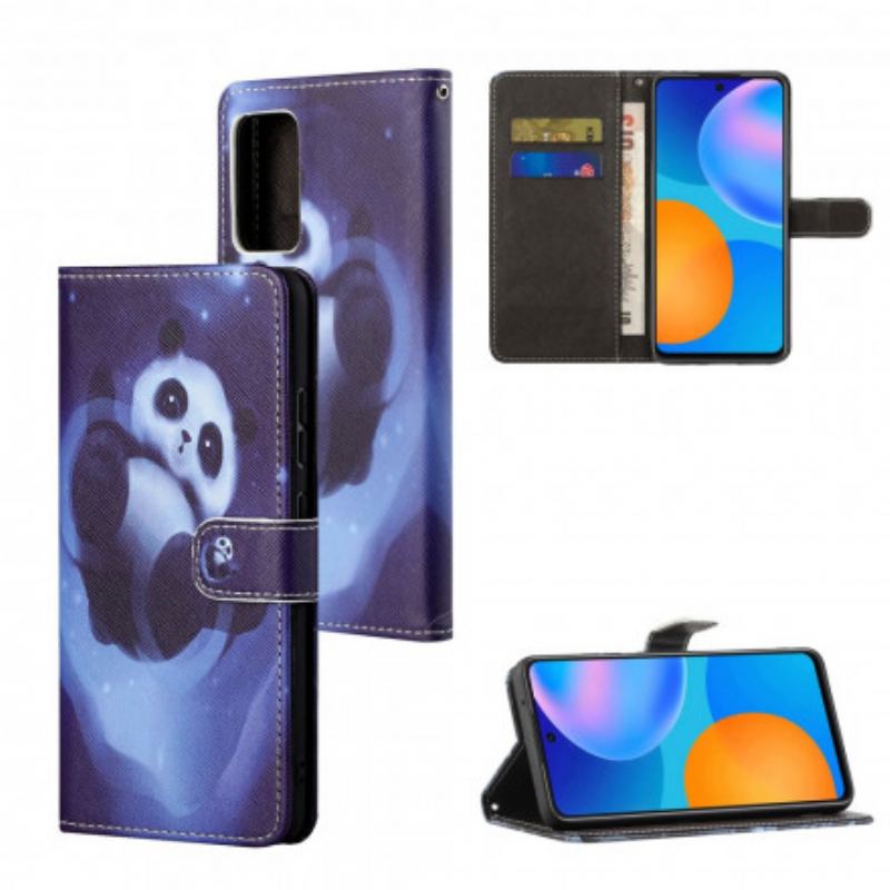 Flip Cover Samsung Galaxy A32 Med Snor Panda Space Med Snor