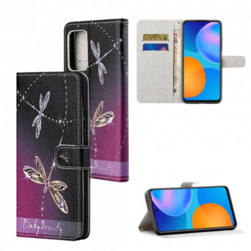 Flip Cover Samsung Galaxy A32 Med Snor Strappy Guldsmede