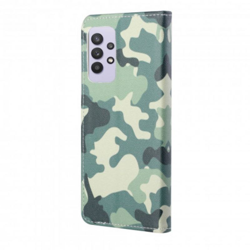 Flip Cover Samsung Galaxy A32 Militær Camouflage