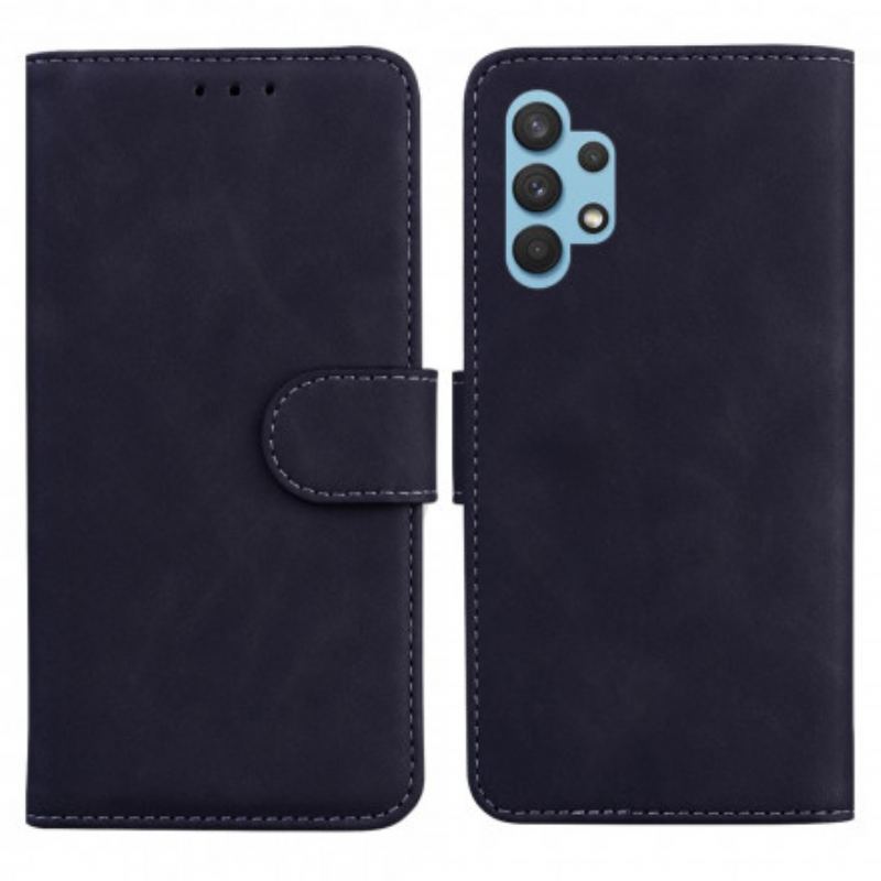 Flip Cover Samsung Galaxy A32 Monokrom Lædereffekt