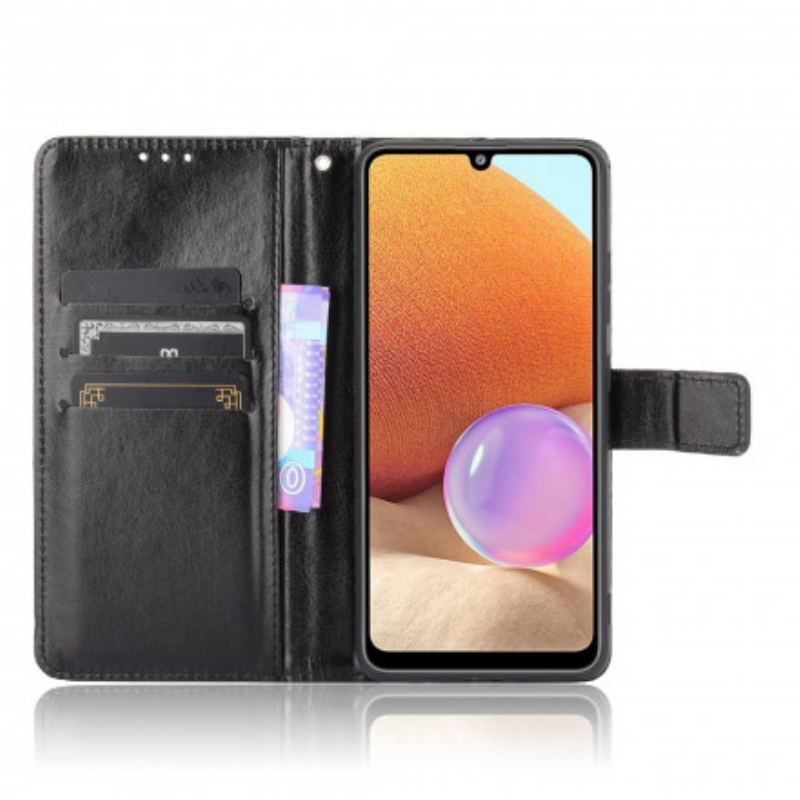 Flip Cover Samsung Galaxy A32 Prangende Kunstlæder