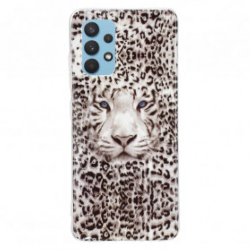 Mobilcover Samsung Galaxy A32 Leopard Fluorescerende