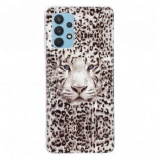 Mobilcover Samsung Galaxy A32 Leopard Fluorescerende