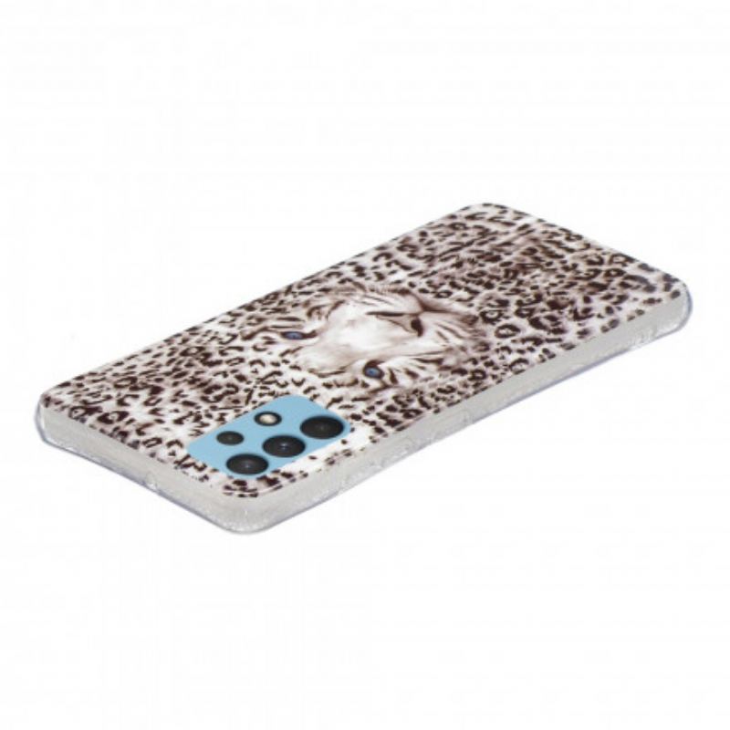 Mobilcover Samsung Galaxy A32 Leopard Fluorescerende