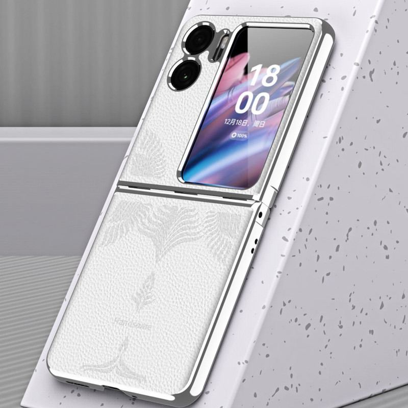 Cover Oppo Find N2 Flip Flip Cover Lychee Læder Stil