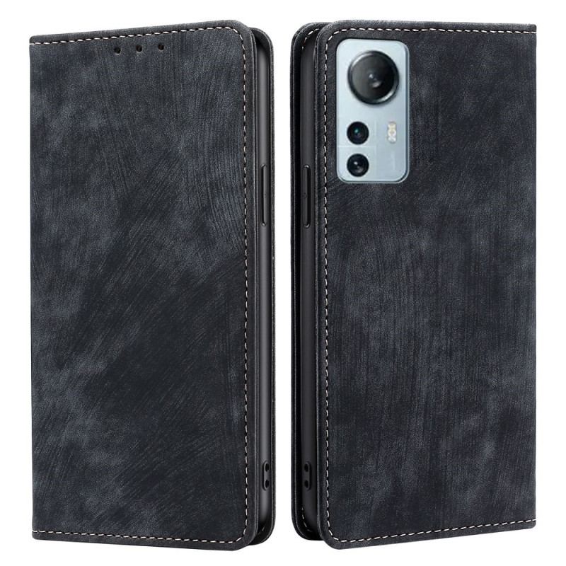 Cover Xiaomi 12 Lite Flip Cover Retro Læder Stil