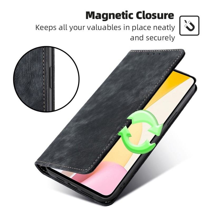 Cover Xiaomi 12 Lite Flip Cover Retro Læder Stil